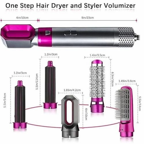 5 in 1 Hair Styler Dryer Brush for Women | Hair Curler, Straightener, Volumizer & Hot Air Brush