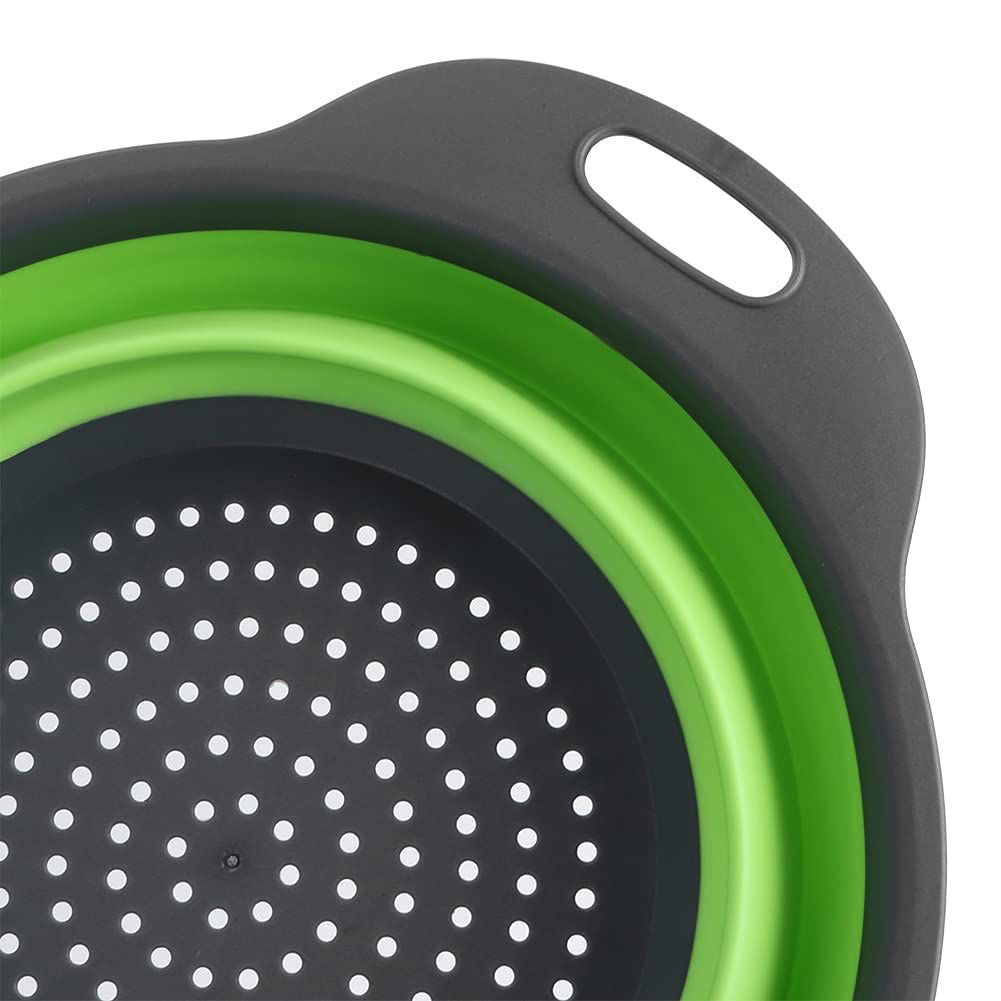 Smart Foldable Silicone Kitchen Strainer Basket – For Food & Fruit Drain