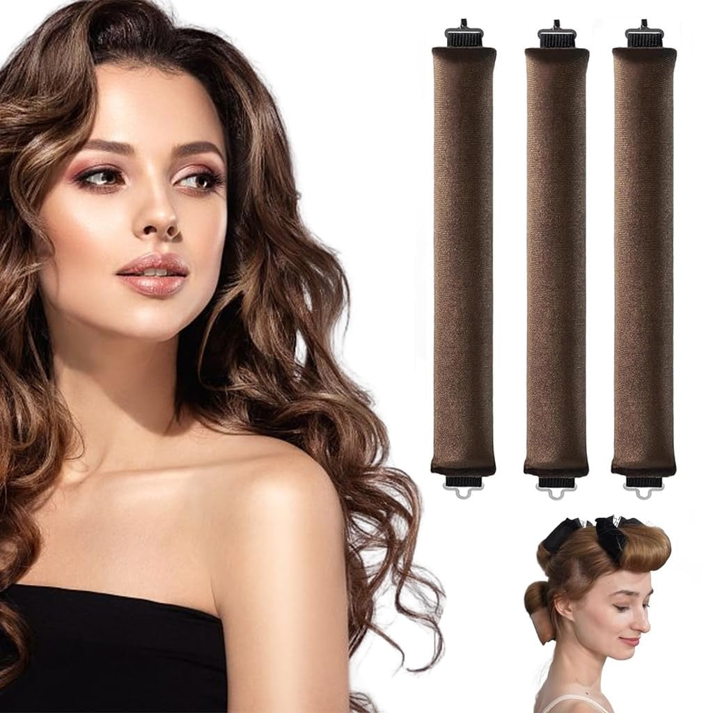 No Heat Hair Curling Rod Set | Soft Silk Heatless Hair Curler for Natural Waves