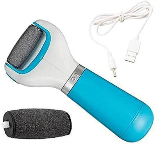 Rechargeable Pedicure Machine for Dead Skin & Cracked Heels | Foot Care Tool with Extra Roller